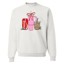 Load image into Gallery viewer, ‘We’re Girls’ Holiday Drink Crewneck Sweatshirt
