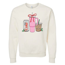 Load image into Gallery viewer, ‘We’re Girls’ Holiday Drink Crewneck Sweatshirt