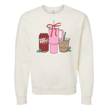 Load image into Gallery viewer, ‘We’re Girls’ Holiday Drink Crewneck Sweatshirt