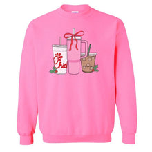 Load image into Gallery viewer, ‘We’re Girls’ Holiday Drink Crewneck Sweatshirt