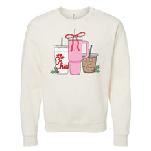 Load image into Gallery viewer, ‘We’re Girls’ Holiday Drink Crewneck Sweatshirt