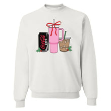 Load image into Gallery viewer, ‘We’re Girls’ Holiday Drink Crewneck Sweatshirt