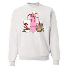 Load image into Gallery viewer, ‘We’re Girls’ Holiday Drink Crewneck Sweatshirt