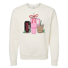 Load image into Gallery viewer, ‘We’re Girls’ Holiday Drink Crewneck Sweatshirt