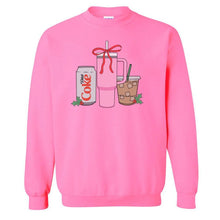 Load image into Gallery viewer, ‘We’re Girls’ Holiday Drink Crewneck Sweatshirt