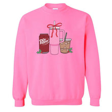 Load image into Gallery viewer, ‘We’re Girls’ Holiday Drink Crewneck Sweatshirt