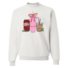 Load image into Gallery viewer, ‘We’re Girls’ Holiday Drink Crewneck Sweatshirt