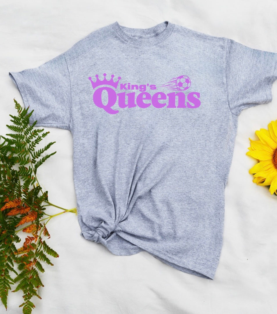 Kings Queens Soccer Gray