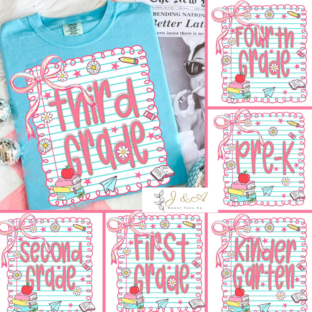 Preppy Back to School Paper (PreK-Fourth Grade)