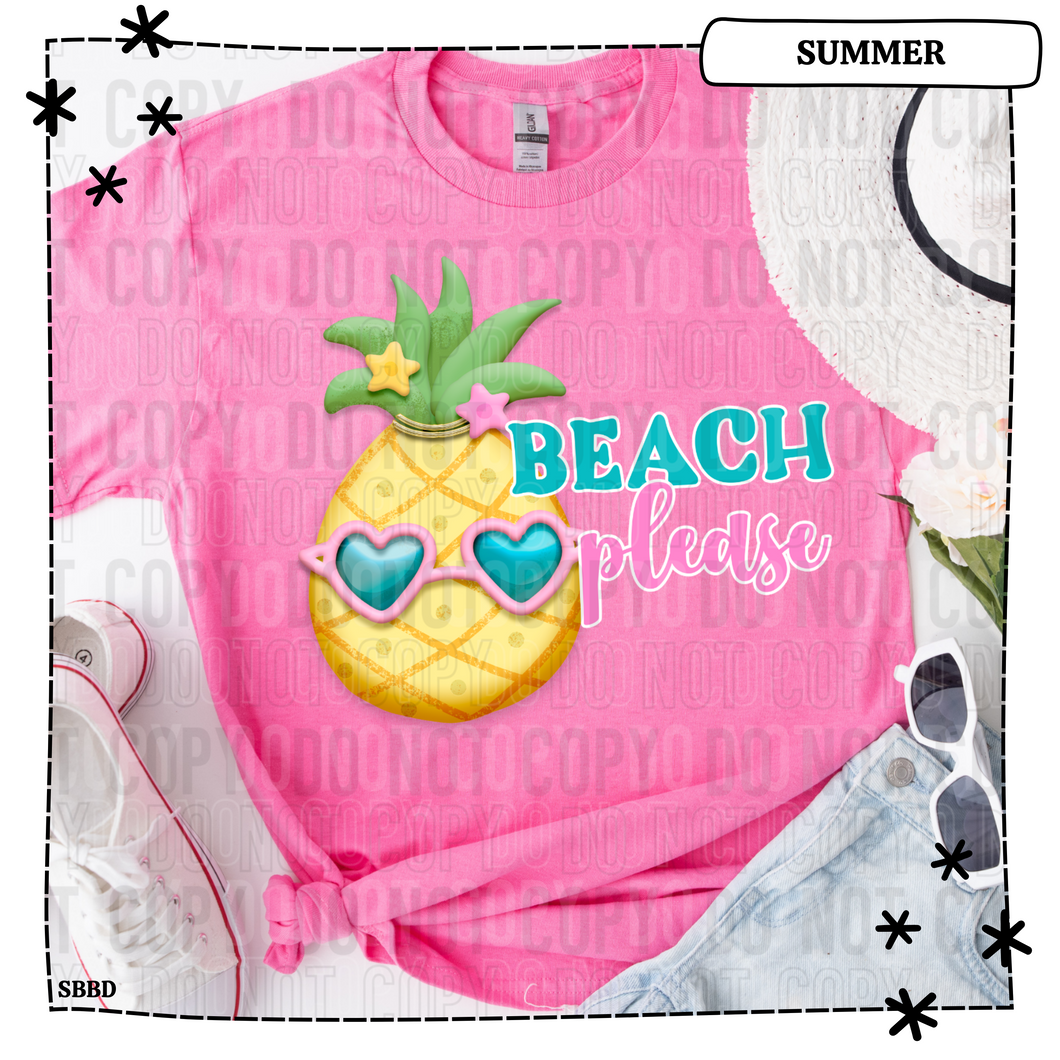 Beach Please Pineapple