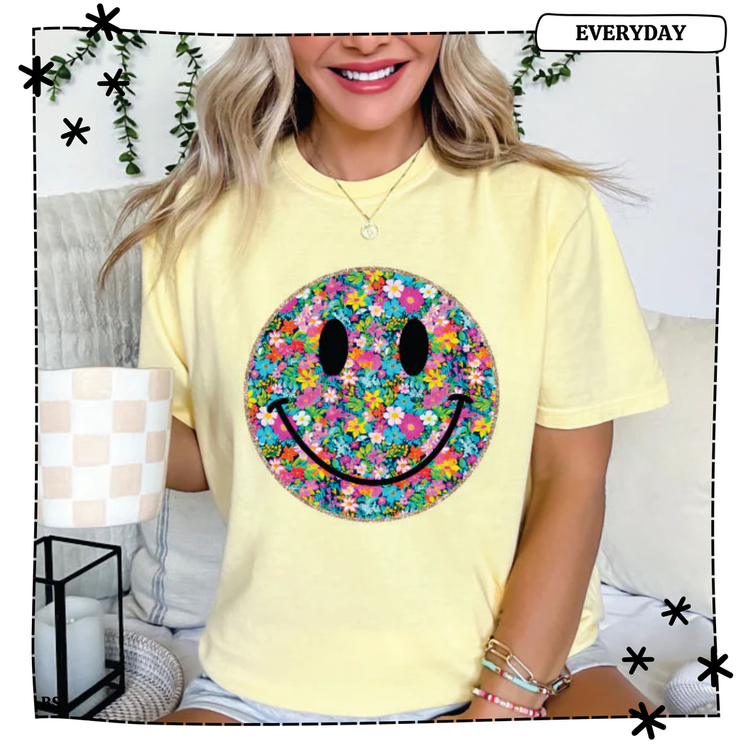 Bright Floral Smiley