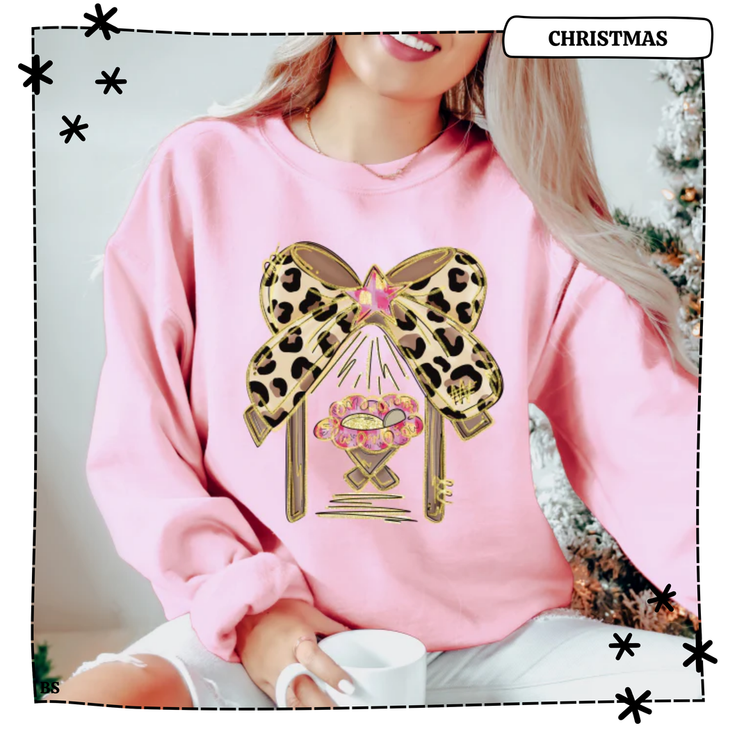 Leopard Bow Manger