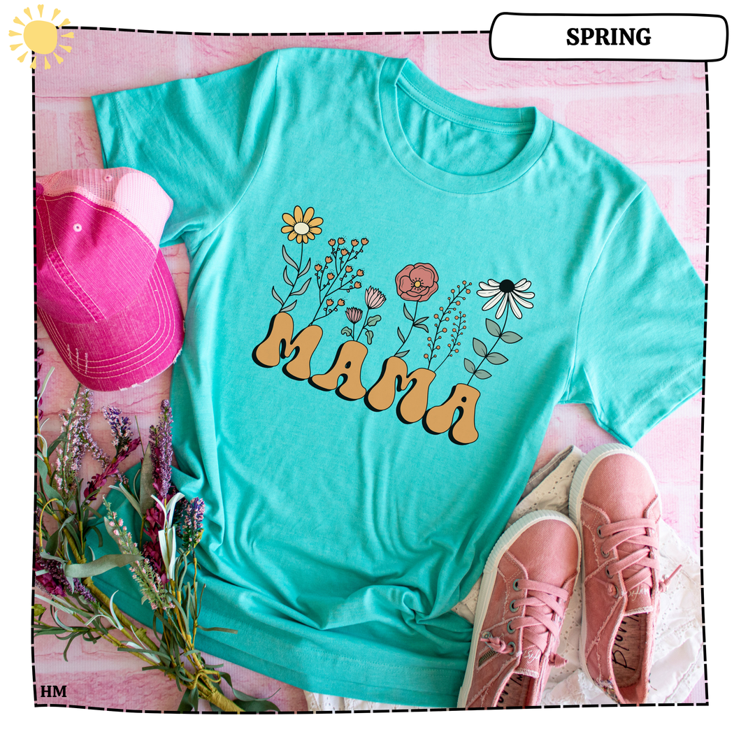 Mama With Flowers
