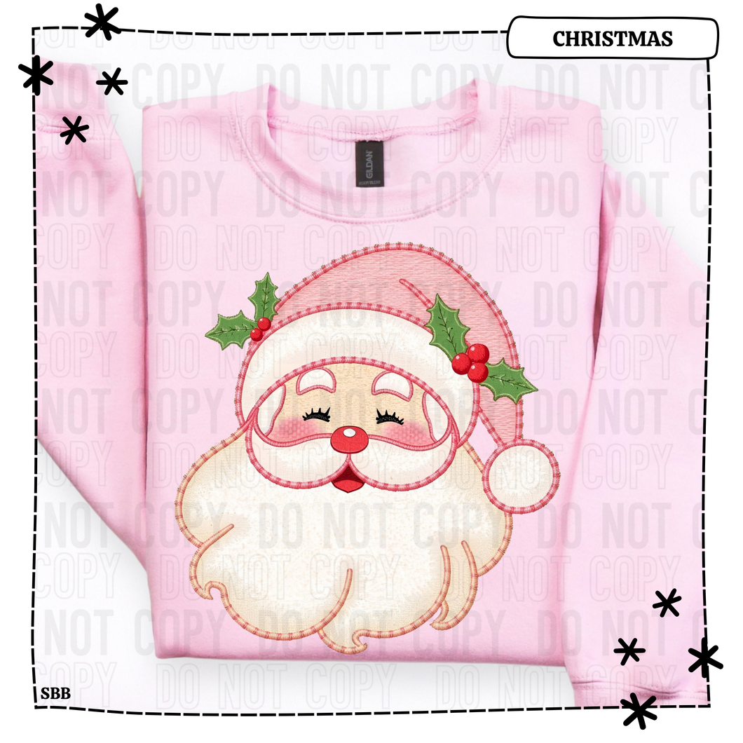 Santa Pink Faux Vintage