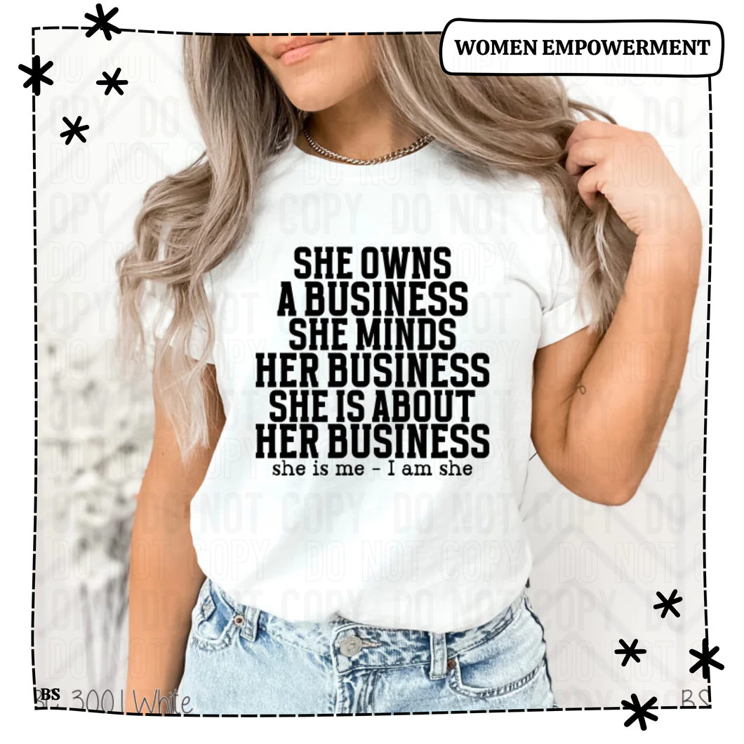 She Owns a Business
